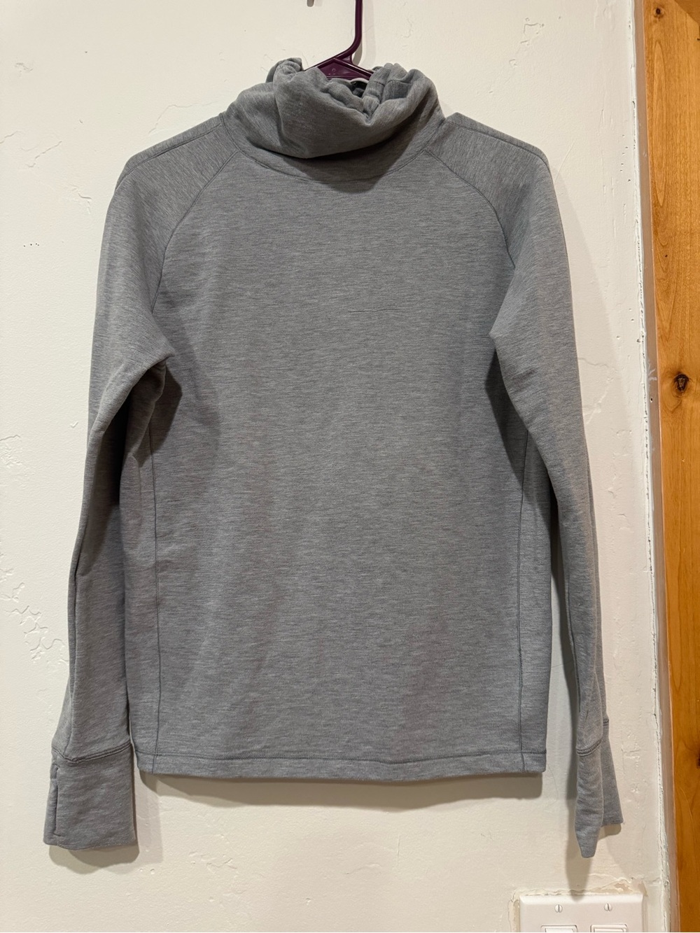 Gray Funnel Neck Sweater